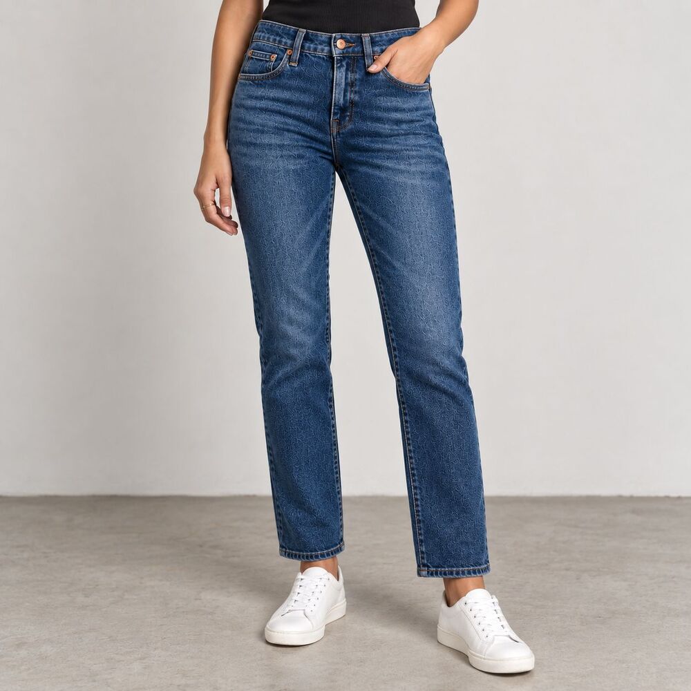 J.Crew Vintage Slim Straight Jeans Women’s 25 Medium Wash Blue Denim
